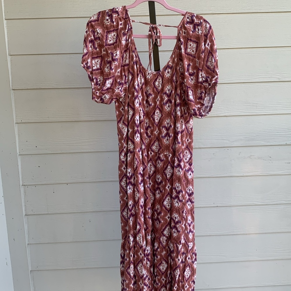 Knox rose bohemian whimsical cottagecore puff sleeve festival dress medium - Picture 6 of 6